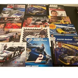 Racing and NASCAR Driver Signatures 38 Total (Not Authenticated) Bulk Lot